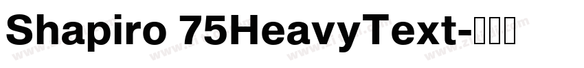Shapiro 75HeavyText字体转换 Shapiro 75HeavyText字体转换